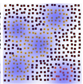 A field-based computing approach to sensing-driven clustering in robot swarms